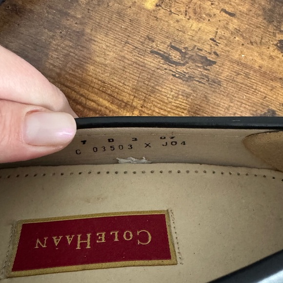 Cole Haan Classic Black Leather Loafers Size 7 Mens - Picture 4 of 5